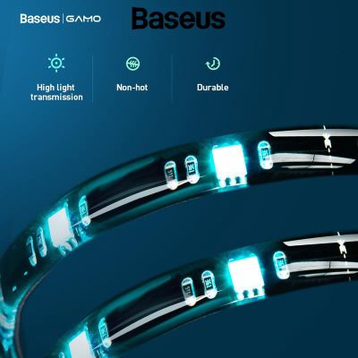 Baseus Game Light Strip ไฟ LED RGB Gaming Light สำหรับหน้าจอคอมพิวเตอร์หรือเดสก์ท็อปพร้อมโหมดแสง 2 + 4