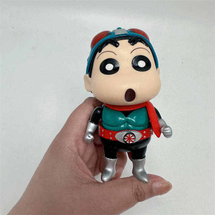 crayon-shin-chan-as-ed-rider-น่ารัก-q-ver-ของเล่นตุ๊กตาขยับแขนขาได้อะนิเมะ13ซม