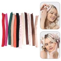 【LZ】✠  6 cores Heatless Curling Rod Curlers de cabelo Satin Envolvido Hastes flexíveis Lazy Hair Roller Sleeping Soft Curls Hair Styling Tools