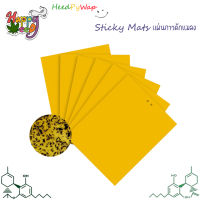 (ยกแพ็ค) Sticky mat (มีหลายขนาด) ติดหัวยาก แผ่นกาวดักแมลง / ฝุ่น แผ่นกาวดักฝุ่น ทนแดด กันฝุ่น ไม่มีสารเคมี แผ่นดักแมลง