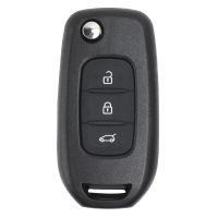 Keyecu ใหม่ Flip Remote Car Key Shell Case Fob 3ปุ่มสำหรับ Renault Kadjar Koleos 2017 (Shell เท่านั้น)