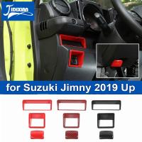 JIDIXIAN รถกระจกมองหลังปรับสวิทช์ตกแต่งกรอบสำหรับ Suzuki Jimny 2019 2020 2021 2022 2023 Up อุปกรณ์เสริม