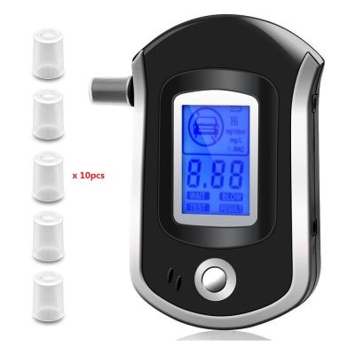 【Direct-sales】 EEK-ยี่ห้อ Breathalyzer ดิจิตอล LCD เครื่องวัดปริมาณแอลกอฮอล์10ชิ้นและจอแสดงผล Semi-Conductor Sensor