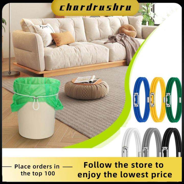 CHARDRUSHRU Elastic Garbage Can Bands Adjustable Colorful Trash Can