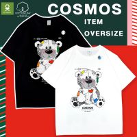 เสื้อยืด  ใส่คู่/ใส่เดียว น่ารักๆ  ลาย หมีCOSMOS  - OverSize ผ้านุ่มนิ่ม ผ้านำเข้าUSA   เจ้าเดียวที่นี่!!