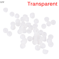 STF 50pcs หูฟังหูฟังซิลิโคนนุ่มในหูหูเปลี่ยนฝาครอบ