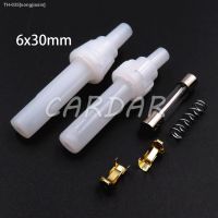 ✤ 1 Set 6x20mm 6x20mm White Lantern Type Fuse Holder BX3012 BX3012A Screw Type Glass Fuses Box With Spring and Terminal