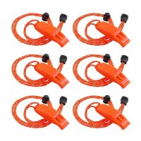 6PCS Emergency Whistles  Loud Shrill Hiking Safety Whistle For Outdoor Climbing Camping Survival Rescue Signal Survival kits