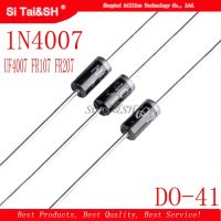 【Trusted】 100PCS 1N4007 1N5819 1N4001 UF4007 FR107 FR207 DO-41Rectifier ไดโอด