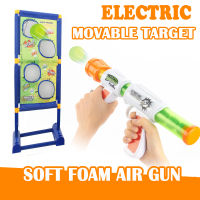 Soft Foam Electric Movable Target Throw Sports Dartboard Shooting Outdoor Games Garden Child for Blasters Scoring Darts