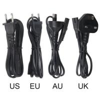 LVSUN 1pc 1.5m AC Power Cord cable Lead Adapter EU US AU KR UK Plug Optional Laptop Adapter USB Charger Outlet Plug IEC 320 C8