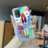 Serpens เคสสำหรับ Realme 10 Pro + 5G 3 3 Pro 5 Pro 7 7 Pro 8 5G แฟชั่นยอดนิยมเคสโทรศัพท์สลายเลเซอร์สีรุ้งเด็กหญิงเด็กชายเท่ใสขอบบางเฉียบ TPU นุ่มมากเคสกันกระแทกมีสีสันบัตรเลเซอร์ในตัวผ้าคลุม