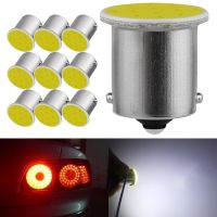 10 PCS 1156 Ba15s LED COB Bulb 1157 Bay15d COB LED Super Bright Car Turn Signal Lights 12V 7500K Reverse Back Tail Parking Lamps