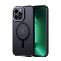 Nlwvx เคสโทรศัพท์ชุดแม่เหล็กโปร่งแสงเหมาะสำหรับผิว15/14 Pro ให้ความรู้สึกเป็นเคสโทรศัพท์แม่เหล็กดูดซับ