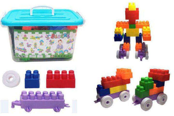 คิดอาร์ท-ชุดตัวต่อเสริมทักษะ-ลาย-squre-point-คละสี-480กรัม-กล่อง-kidart-squre-point-mini-blocks-480g-box-set-19c-b