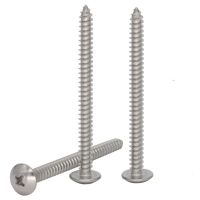 M5 M5*12/16/20/25/30/35 201 Stainless Steel Phillips Cross Recessed Round Truss Mushroom Head Self Tapping Screw Nails Screws  Fasteners