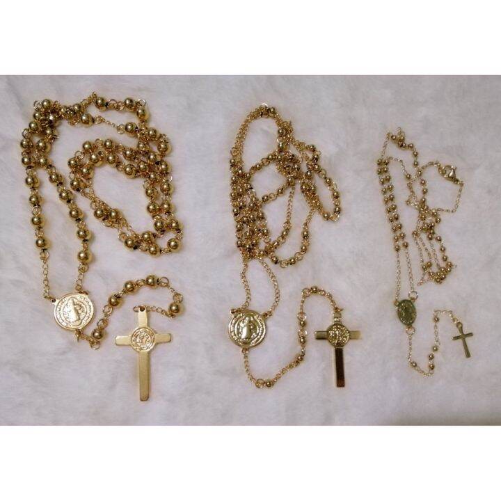 Rosary gold deals necklace 18k