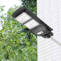 60W LED พลังงานแสงอาทิตย์ Streetlight Radar Light Control Motion Sensor โคมไฟแสงสีขาว