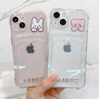 เคสไอโฟน เคส iPhone กันกระแทกเคสใส่บัตร เคสซิลิโคนใส เคสใสทรงสี่เหลี่ยม 11/12/13/7 Plus/8 Plus/7/8/SE 2020/XS Max/ X/XS/11Pro/11 Pro Max/12 Pro Max/12Pro/13Pro/13 Pro Max เคสใส่บัตร