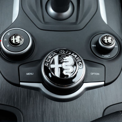 Knob Decoration For Alfa Romeo Giulia Svio Center Console Zinc Alloy Cover Stickers Car Interior Accessories