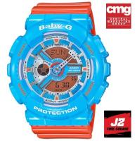 BABY-G สีฟ้าสดใส ตัว limited กับ BABY-G รุ่น BA-110NC-2A นาฬิกาเด็กนักเรียน กันน้ำ ให้เป็นของขวัญได้ กล่องคู่มือพรอ้มใบรับประกัน 1 ปี CMG