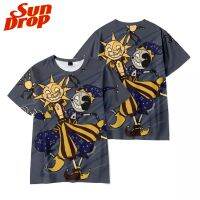 2023 newsundrop FNAF ชายและหญิง3D พิมพ์ดิจิตอลเสื้อยืดคอกลมสีขาวเด็ก TEE U nisex