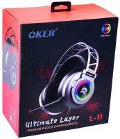 หูฟังเกมมิ่ง ส่งเร็ว มากๆ HEADSET (2.1) OKER L11 BLACK ของแท้ 100%