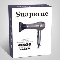 suaperne Superne M500 เครื่องเป่าผม เครื่องเป่าผม ร้านทำผม บ้าน 2400W เครื่องเป่าผมกำลังสูงปีก-ขายส่ง