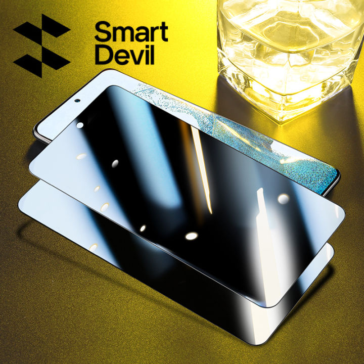 SmartDevil  แผ่นหน้าป้องกันความเป็นส่วนตัวสำหรับ Samsung  S23 + S22 S22 + Samsung Galaxy S23 FE S22บวกกับฟิล์มแก้วกระจกนิรภัยป้องกันทุกสัดส่วนป้องกันการ