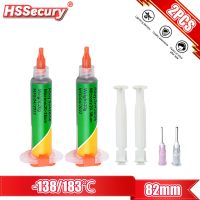 ▩♕✉ 1/2Pcs New Type Low Temperature Lead-free Syringe smd Solder Paste Flux For Soldering Led Sn42Bi58 138℃ SMD Repair Welding paste