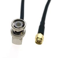 SMA male To BNC Male Right Angle Plug Adapter Jumper Pigtail Coax Cable RG58 cable 12inch 30M