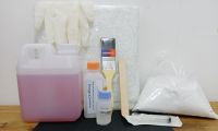 เรซิ่นไฟเบอร์กลาสคุณภาพสูง 1 Kg. ซ่อมเรือ อุดรอยแตกร้าว ถังน้ำ  Polyester Resin + Fibreglass Boat Repair Kit