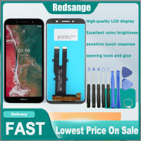 Redsange หน้าจอจอ LCD แบบดั้งเดิมสำหรับ Nokia C1 Plus,จอ LCD หน้าจอสัมผัสเครื่องอ่านพิกัดแทนการประกอบสำหรับ Nokia C1บวกหน้าจอแสดงผล TA-1312พร้อมเครื่องมือฟรี