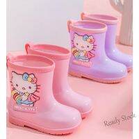 【hot sale】 ☈▨ B53 NIKKI NEW COD! Hello Kitty Children s Non-slip Rain Boots Girls Four Seasons Rubber Shoes