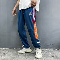 Adidase∮ คู่ Jogger กางเกงกางเกงขายาวหลวมออกกำลังกายยิมกางเกงกีฬาสำหรับผู้ชายและผู้หญิง