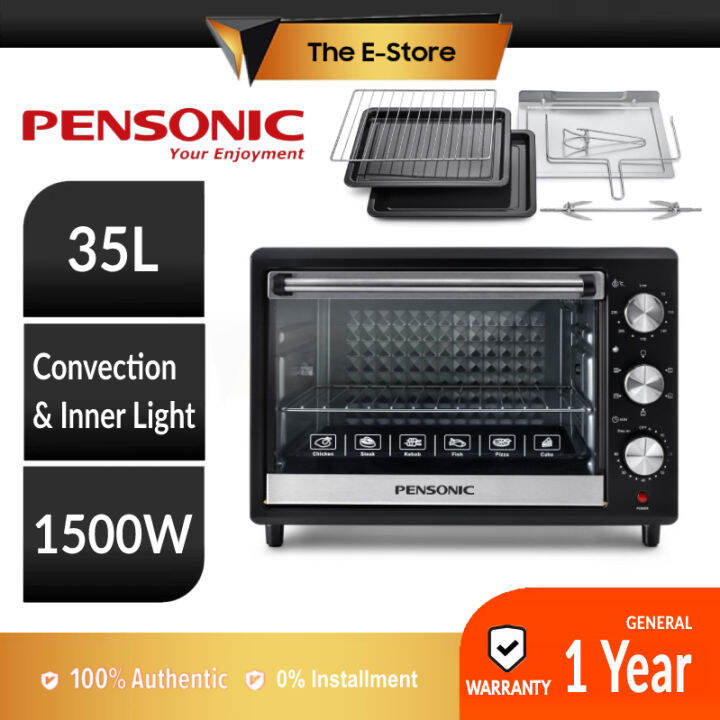 Pensonic Electric Oven 35L/38L With Inner Light | PEO-3511 PEO-3804 PEO ...