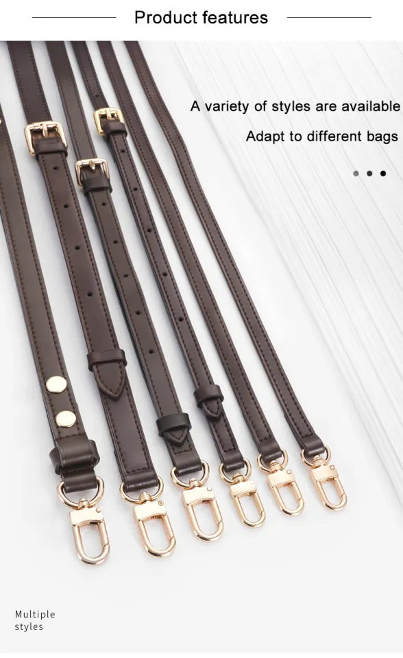 Bag Strap For LV Speedy20 25 vegetable-tanned leather Shoulder Straps  Genuine Leather transform Ajustable Crossbody Long Bags Belt Bag  Accessories