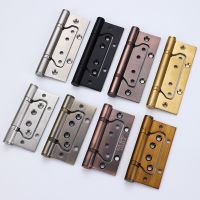 2 Pieces (1 Pair) Brand New Furniture Hardware Accessories 4 Inch Slotless Door Hinges Thick and Silent 304 Stainless Steel Door Hardware  Locks