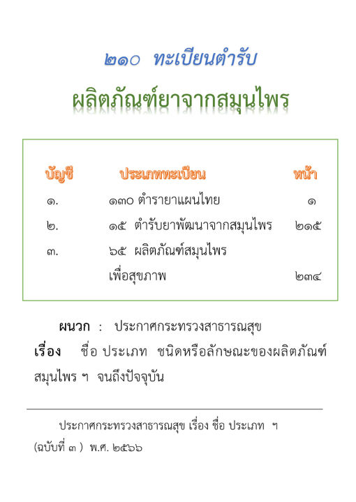 ผลิตภัณฑ์ยาสมุนไพร-210-ทะเบียนตำรับยา-e-book