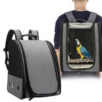 Portable Bird Carrier Cage Bag Breathable Parrot Out Backpack Pet Travel Box Carrier for and Small Birds