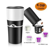 ICafilasGreat Coffee Made Simple 2- 3 Cup Hand Drip Coffee Maker With k Cup Filter - No Paper Filters Needed - By Coffee Gator