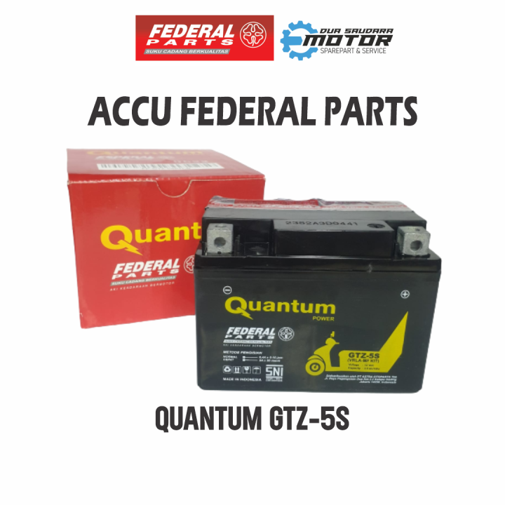 AKI FEDERAL QUANTUM GTZ-5S MF KIT | Lazada Indonesia