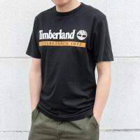 เสื้อยืดชายแขนสั้นคอกลมพิมพ์ลายลำลองใหม่ของ Timberland