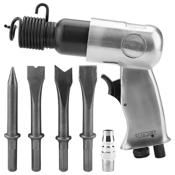 Industrial Air Hammer Chisel Set, Powerful Handle Straight Type Air Chisel Pneumatic Hammer