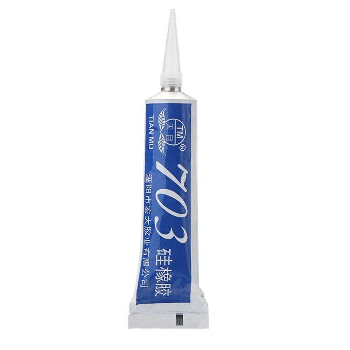 50g-white-silicone-rubber-glue-703-sealant-adhesive-freezer-glue-high-temp-silicone-glue-for-bonding-glass-or-equipment-adhesives-tape