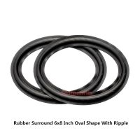 2PCS Speaker Woofer Rubber Surround Repair Kit 6x8 Inch Oval Shape With Ripple For Car Speaker Audio Professional Home Theater