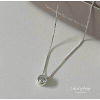 silvery.day x cz necklace