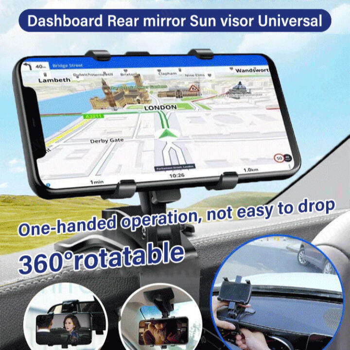 Cologo Car multifunctional phone holder, rearview mirror, snapon