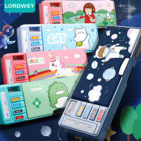 LORDWEY กรณีดินสอกรณีวัสดุ E Scolar ยูนิคอร์น Kawaii E Stuche เครื่องเขียนอุปกรณ์การเรียน Trousse Scolaire น่ารักมัลติฟังก์ชั่กล่องปากกา