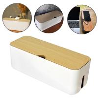 Wire Box Cable Storage Box Dustproof Strip Cable Management Organizer Strips Wire Case TV Cord Box Cable Container Case Bin